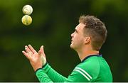 22 July 2022; Andy McBrine of Ireland before the Men's T20 International match between Ireland and New Zealand at Stormont in Belfast. Photo by Ramsey Cardy/Sportsfile