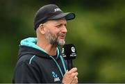 22 July 2022; New Zealand coach Shane Jurgensen before the Men's T20 International match between Ireland and New Zealand at Stormont in Belfast. Photo by Ramsey Cardy/Sportsfile