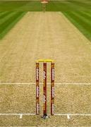 22 July 2022; A general view of the wicket before the Men's T20 International match between Ireland and New Zealand at Stormont in Belfast. Photo by Ramsey Cardy/Sportsfile
