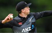 22 July 2022; Michael Bracewell of New Zealand during the Men's T20 International match between Ireland and New Zealand at Stormont in Belfast. Photo by Ramsey Cardy/Sportsfile