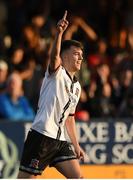 22 July 2022; Steven Bradley of Dundalk celebrates after scoring his side's third goal during the SSE Airtricity League Premier Division match between Dundalk and Finn Harps at Oriel Park in Dundalk, Louth. Photo by George Tewkesbury/Sportsfile