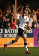 22 July 2022; Steven Bradley of Dundalk celebrates after scoring his side's third goal during the SSE Airtricity League Premier Division match between Dundalk and Finn Harps at Oriel Park in Dundalk, Louth. Photo by George Tewkesbury/Sportsfile