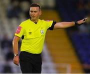 22 July 2022; Referee Paul Norton during the SSE Airtricity League First Division match between Waterford and Longford Town at RSC in Waterford. Photo by Michael P Ryan/Sportsfile