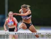 23 July 2022; Lara O'Byrne of Donore Harriers, Dublin competing in the Senior 16-34 Heptathlon during day one of the AAI Games and Combined Events Track and Field Championships at Tullamore, Offaly. Photo by George Tewkesbury/Sportsfile