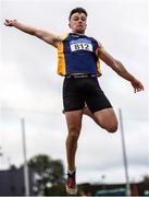 23 July 2022; Jack Forde of St. Killian's A.C., Wexford competing in the Junior 18-19 Junior Decathlon during day one of the AAI Games and Combined Events Track and Field Championships at Tullamore, Offaly. Photo by George Tewkesbury/Sportsfile