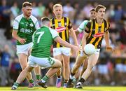 8 July 2022; Shane Murphy of Kilkenny in action against Matthew Tierney of London during the GAA Football All-Ireland Junior Championship Semi-Final match between Kilkenny and London at the GAA National Games Development Centre in Abbotstown, Dublin. Photo by Stephen McCarthy/Sportsfile