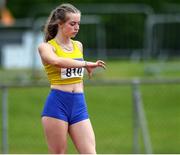 23 July 2022; Caoimhe Farrell of Loughrea A.C., Galway competing in the Youth Heptathlon during day one of the AAI Games and Combined Events Track and Field Championships at Tullamore, Offaly. Photo by George Tewkesbury/Sportsfile