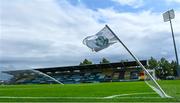 23 July 2022; A corner flag in the windy conditions before the SSE Airtricity League Premier Division match between Shamrock Rovers and Drogheda United at Tallaght Stadium in Dublin. Photo by Seb Daly/Sportsfile