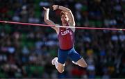 22 July 2022; Chris Nilsen of USA during the men's pole vault during day eight of the World Athletics Championships at Hayward Field in Eugene, Oregon, USA. Photo by Sam Barnes/Sportsfile