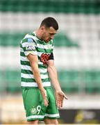 23 July 2022; Aaron Greene of Shamrock Rovers reacts during the SSE Airtricity League Premier Division match between Shamrock Rovers and Drogheda United at Tallaght Stadium in Dublin. Photo by Seb Daly/Sportsfile