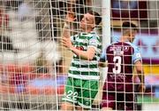 23 July 2022; Andy Lyons of Shamrock Rovers reacts during the SSE Airtricity League Premier Division match between Shamrock Rovers and Drogheda United at Tallaght Stadium in Dublin. Photo by Seb Daly/Sportsfile
