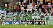 23 July 2022; Shamrock Rovers players after conceding a goal during the SSE Airtricity League Premier Division match between Shamrock Rovers and Drogheda United at Tallaght Stadium in Dublin. Photo by Seb Daly/Sportsfile
