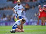 23 July 2022; Clara Griffin of Waterford after her side's defeat in the Glen Dimplex Senior Camogie All-Ireland Championship Semi-Final match between Cork and Waterford at Croke Park in Dublin. Photo by Piaras Ó Mídheach/Sportsfile
