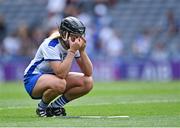 23 July 2022; Clara Griffin of Waterford after her side's defeat in the Glen Dimplex Senior Camogie All-Ireland Championship Semi-Final match between Cork and Waterford at Croke Park in Dublin. Photo by Piaras Ó Mídheach/Sportsfile