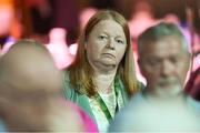 23 July 2022; Ursula Scully during the annual general meeting of the Football Association of Ireland at the Mansion House in Dublin. Photo by Stephen McCarthy/Sportsfile