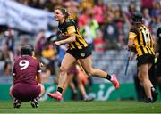 23 July 2022; Katie Power of Kilkenny celebrates after her side's victory in the Glen Dimplex Senior Camogie All-Ireland Championship Semi-Final match between Galway and Kilkenny at Croke Park in Dublin. Photo by Piaras Ó Mídheach/Sportsfile