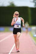 23 July 2022; Kate Veale of West Waterford A.C. competing in the Senior 3000m Walk during day one of the AAI Games and Combined Events Track and Field Championships at Tullamore, Offaly. Photo by George Tewkesbury/Sportsfile