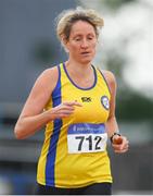 23 July 2022; Rosemary Gibson of Blackrock A.C., Louth competing in the VET 45 Pentathlon during day one of the AAI Games and Combined Events Track and Field Championships at Tullamore, Offaly. Photo by George Tewkesbury/Sportsfile