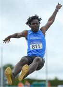 23 July 2022; Taiwo Adereni of Waterford A.C., Waterford competing in the 18 plus Junior Decathlon during day one of the AAI Games and Combined Events Track and Field Championships at Tullamore, Offaly. Photo by George Tewkesbury/Sportsfile