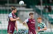 23 July 2022; Keith Cowan, left, and Andrew Quinn of Drogheda United during the SSE Airtricity League Premier Division match between Shamrock Rovers and Drogheda United at Tallaght Stadium in Dublin. Photo by Seb Daly/Sportsfile