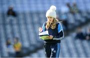 20 March 2022; Dublin statistician Frances McCann during the Littlewoods Ireland Camogie League Division 1 match between Dublin and Down at Croke Park in Dublin. Photo by Stephen McCarthy/Sportsfile