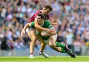 24 July 2022; David Moran of Kerry in action against Paul Conroy of Galway during the GAA Football All-Ireland Senior Championship Final match between Kerry and Galway at Croke Park in Dublin. Photo by Stephen McCarthy/Sportsfile