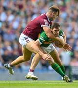 24 July 2022; David Moran of Kerry in action against Paul Conroy of Galway during the GAA Football All-Ireland Senior Championship Final match between Kerry and Galway at Croke Park in Dublin. Photo by Stephen McCarthy/Sportsfile