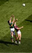 24 July 2022; Damien Comer of Galway in action against Jack Barry, left, and Jason Foley of Kerry during the GAA Football All-Ireland Senior Championship Final match between Kerry and Galway at Croke Park in Dublin. Photo by Daire Brennan/Sportsfile