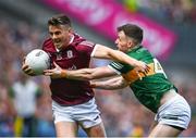 24 July 2022; Shane Walsh of Galway in action against Tom O'Sullivan of Kerry during the GAA Football All-Ireland Senior Championship Final match between Kerry and Galway at Croke Park in Dublin. Photo by David Fitzgerald/Sportsfile