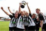 24 July 2022; Whitehall Rangers players celebrate after the FAI Women’s Intermediate Cup Final 2022 match between Douglas Hall LFC and Whitehall Rangers at Turners Cross in Cork. Photo by Michael P Ryan/Sportsfile