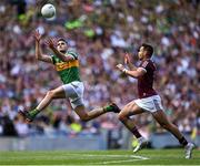 24 July 2022; Graham O'Sullivan of Kerry in action against Cillian McDaid of Galway during the GAA Football All-Ireland Senior Championship Final match between Kerry and Galway at Croke Park in Dublin. Photo by Piaras Ó Mídheach/Sportsfile