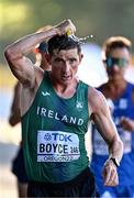 24 July 2022; Brendan Boyce of Ireland takes on water whilst competing in the men's 35km walk final during day ten of the World Athletics Championships at Hayward Field in Eugene, Oregon, USA. Photo by Sam Barnes/Sportsfile