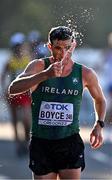 24 July 2022; Brendan Boyce of Ireland takes on water whilst competing in the men's 35km walk final during day ten of the World Athletics Championships at Hayward Field in Eugene, Oregon, USA. Photo by Sam Barnes/Sportsfile