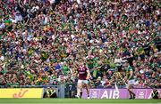 24 July 2022; Supporters look on as Shane Walsh of Galway kicks a wide during the GAA Football All-Ireland Senior Championship Final match between Kerry and Galway at Croke Park in Dublin. Photo by Harry Murphy/Sportsfile