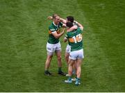 24 July 2022; Kerry players, left to right, Stephen O'Brien, Paudie Clifford, and Tadhg Morley celebrate after the GAA Football All-Ireland Senior Championship Final match between Kerry and Galway at Croke Park in Dublin. Photo by Daire Brennan/Sportsfile