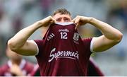 24 July 2022; Johnny Heaney of Galway after his side's defeat in the GAA Football All-Ireland Senior Championship Final match between Kerry and Galway at Croke Park in Dublin. Photo by Harry Murphy/Sportsfile