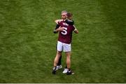24 July 2022; Galway manager Padraic Joyce consoles Dylan McHugh after the GAA Football All-Ireland Senior Championship Final match between Kerry and Galway at Croke Park in Dublin. Photo by Daire Brennan/Sportsfile