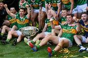 24 July 2022; Jack Savage and his Kerry teammates celebrate after the GAA Football All-Ireland Senior Championship Final match between Kerry and Galway at Croke Park in Dublin. Photo by Ramsey Cardy/Sportsfile