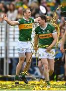 24 July 2022; Tadhg Morley, right, and Stephen O'Brien of Kerry after their side's victory in the GAA Football All-Ireland Senior Championship Final match between Kerry and Galway at Croke Park in Dublin. Photo by Harry Murphy/Sportsfile
