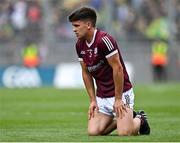 24 July 2022; Seán Kelly of Galway after his side's defeat in the GAA Football All-Ireland Senior Championship Final match between Kerry and Galway at Croke Park in Dublin. Photo by Piaras Ó Mídheach/Sportsfile