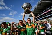 24 July 2022; Jason Foley of Kerry, right, and Joe O'Connor celebrate after the GAA Football All-Ireland Senior Championship Final match between Kerry and Galway at Croke Park in Dublin. Photo by David Fitzgerald/Sportsfile