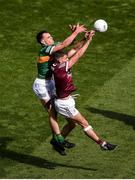 24 July 2022; Matthew Tierney of Galway in action against Jack Barry of Kerry during the GAA Football All-Ireland Senior Championship Final match between Kerry and Galway at Croke Park in Dublin. Photo by Daire Brennan/Sportsfile