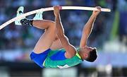 24 July 2022; Thiago Braz of Brazil competes in the men's Pole Vault final during day ten of the World Athletics Championships at Hayward Field in Eugene, Oregon, USA. Photo by Sam Barnes/Sportsfile