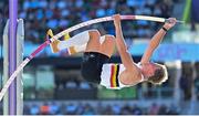 24 July 2022; Ben Broeders of Belgium competes in the men's Pole Vault final during day ten of the World Athletics Championships at Hayward Field in Eugene, Oregon, USA. Photo by Sam Barnes/Sportsfile