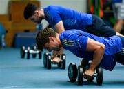 26 July 2022; Max O'Reilly during a Leinster Rugby Gym session at Leinster HQ in Dublin. Photo by Harry Murphy/Sportsfile
