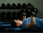 26 July 2022; Cormac Foley during a Leinster Rugby Gym session at Leinster HQ in Dublin. Photo by Harry Murphy/Sportsfile