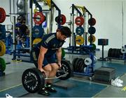 26 July 2022; Thomas Clarkson during a Leinster Rugby Gym session at Leinster HQ in Dublin. Photo by Harry Murphy/Sportsfile