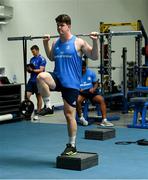 26 July 2022; Tom Connolly during a Leinster Rugby Gym session at Leinster HQ in Dublin. Photo by Harry Murphy/Sportsfile