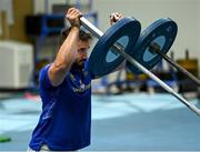 26 July 2022; Rónan Kelleher during a Leinster Rugby Gym session at Leinster HQ in Dublin. Photo by Harry Murphy/Sportsfile