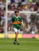 24 July 2022; Conor O' Brien, St. Pius X BNS, Terenure, Dublin, representing Kerry, during the INTO Cumann na mBunscol GAA Respect Exhibition Go Games at GAA All-Ireland Senior Football Championship Final match between Kerry and Galway at Croke Park in Dublin. Photo by Ray McManus/Sportsfile